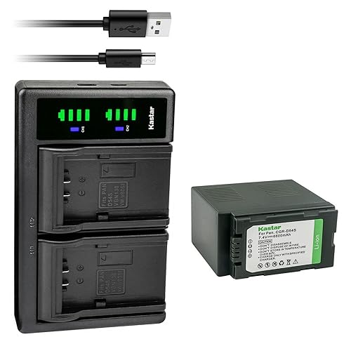Kastar 1-Pack CGA-D54 Battery and LTD2 USB Charger Replacement for Panasonic AG-DVX100, AG-DVX100B AG-DVX100BE AG-DVX100BP, AG-DVX100E, AG-DVX102