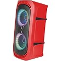 Alphasonik Reaktor One Portable Party Speaker Box High Power Alpha Bass Technology Wireless Bluetooth Mic and Guitar Inputs Phone Charger USB Player