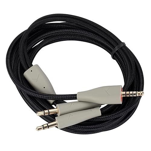 UNCLE LIGHT MMX100 Replacement Cable, Compatible with Beyerdynamic MMX100 Gaming Headset, 3.5mm Headsets Aux Cord, 6.6 Ft (2 Meters), Black