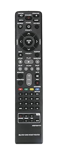 New AKB73597101 Replace Remote fit for LG BH4120S S42S2-S S42S1-W BH4120 Blu-ray DVD Home Cinema System