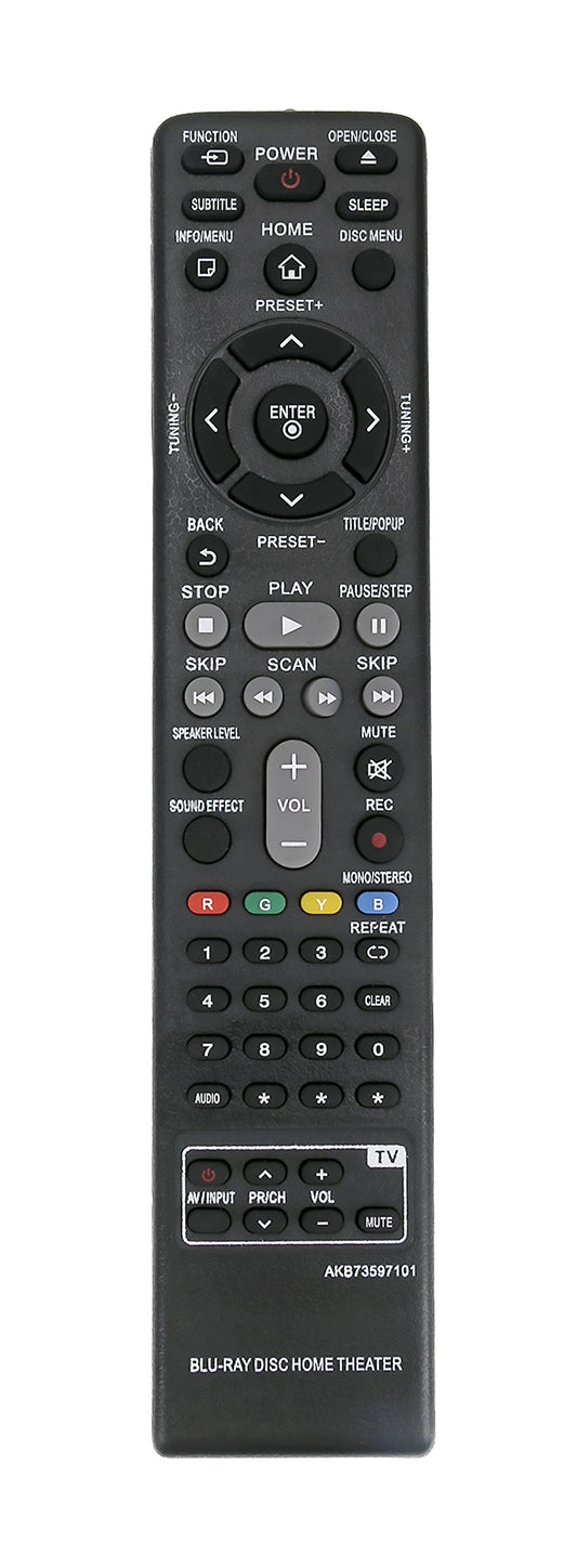 New AKB73597101 Replace Remote fit for LG BH4120S S42S2-S S42S1-W BH4120 Blu-ray DVD Home Cinema System