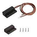 Aoje-Link RC-39 NO Wired Magnetic Door Switch Window Sensor Alarm for Home Security Access Control and Burglar Alarm Systems Black 1pcs