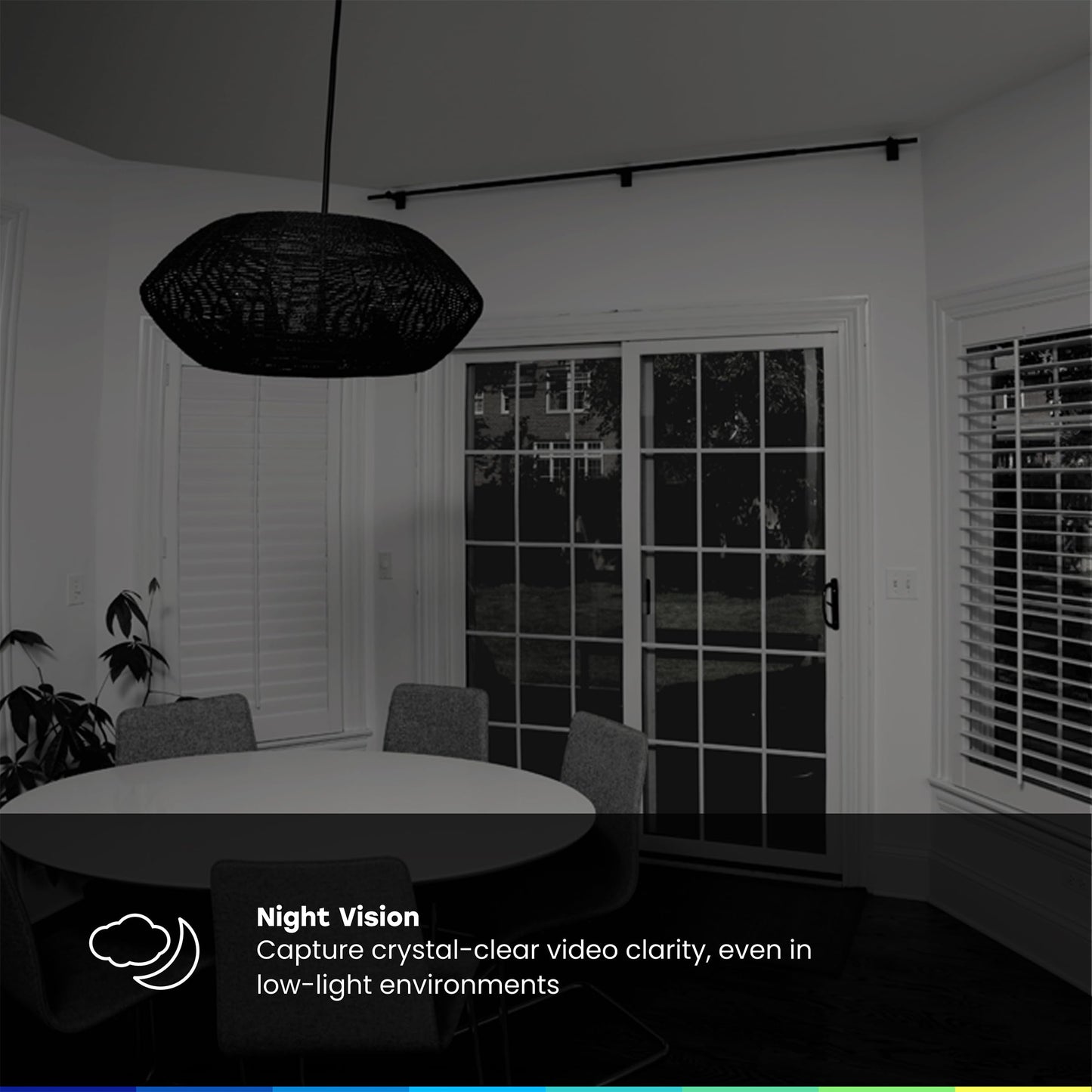myQ Indoor Plug-in Security Camera Gen 2 - 2K Smart Wi-Fi Camera with Night Vision, Baby and Pet Monitor, Motion Detection and Alerts, 2-Way Audio
