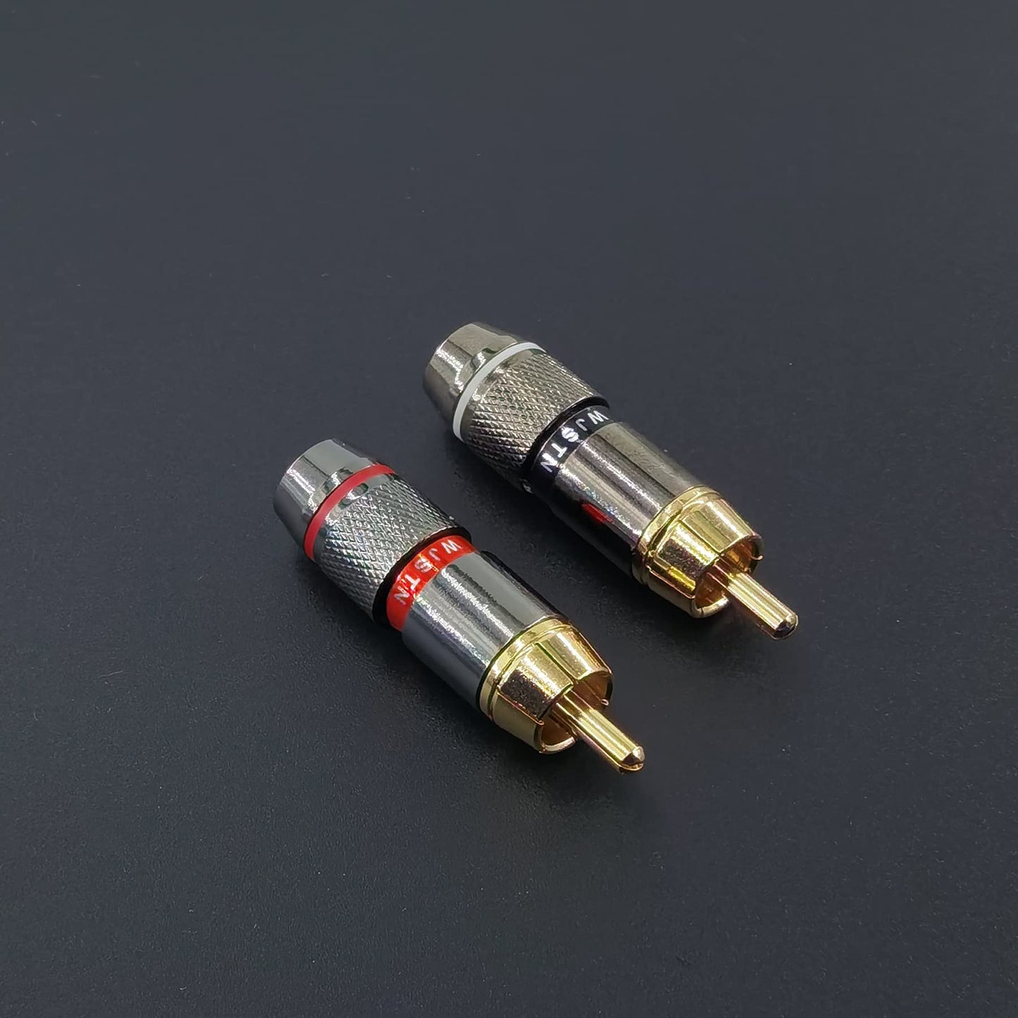 WJSTN RCA Male to RCA Male Stereo Audio Cable,Suitable for Home Theater, Amplifier, HDTV, Game Console, Hi-Fi System. 2Pack 2Feet