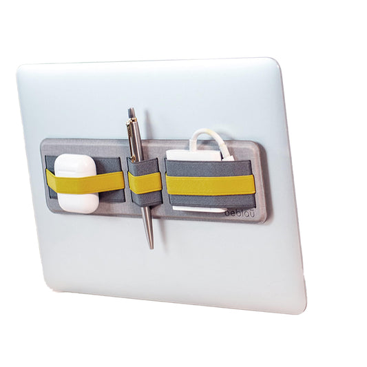 SHIFT Adhesive Portable Tech Organizer for laptops, notebooks, Backpack insert | Computer Accessories | External HD Holder. Stick-On | Sleeve | Fits