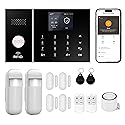 XUK Home Security System, Smart Home Alarm System with Door & PIR Motion Sensor, Compatible with Alexa/Google Home, Easy Installation Home Security