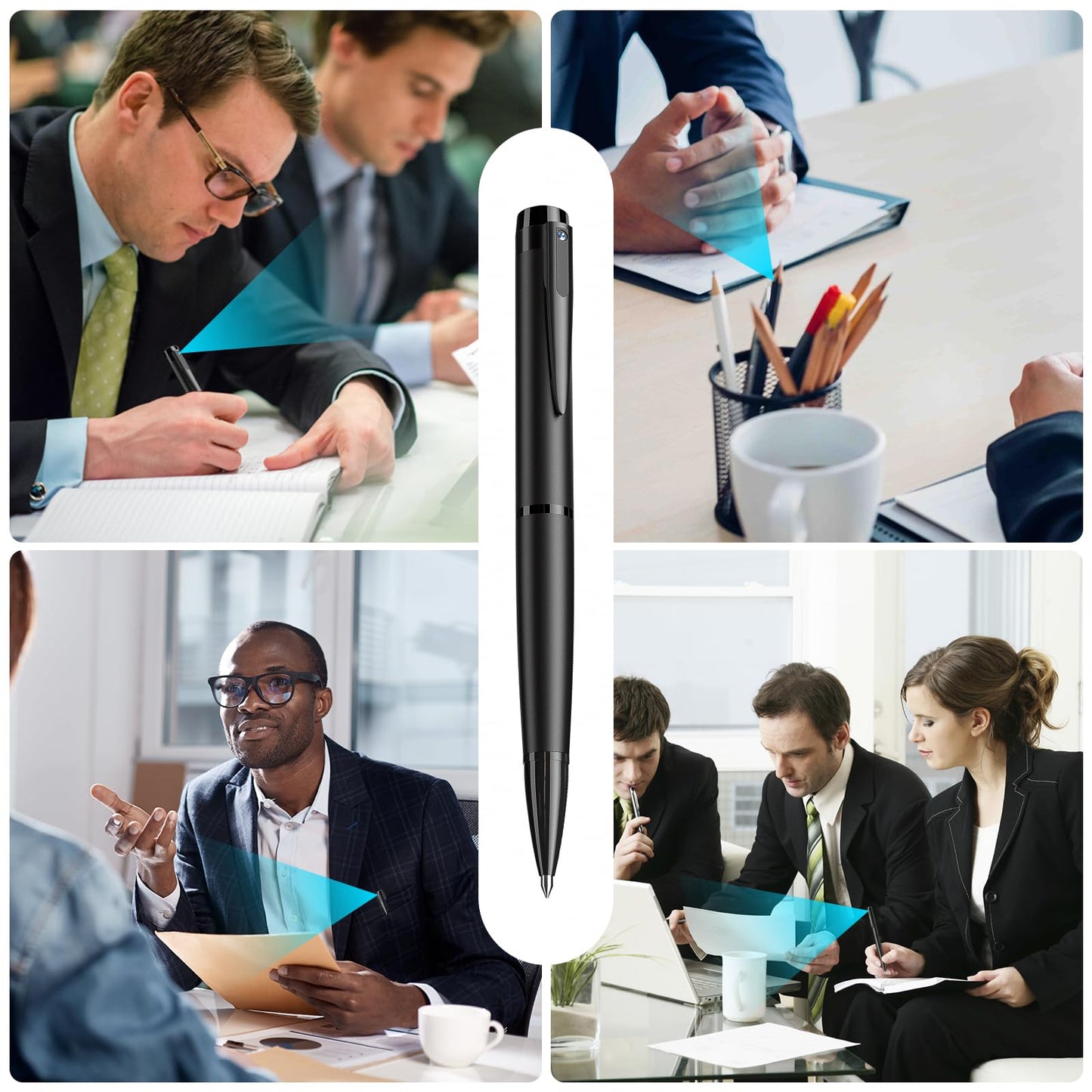 TAOZHI Mini Camera Pen HD 1080P Portable Security Cam with 32GB SD Card Loop Recording or Photo Nanny for Indoor and Outdoor