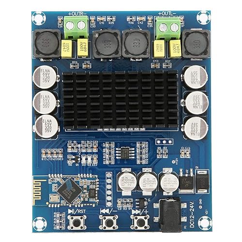 XH-M548 120Wx2 TPA3116D2 Bluetooth Amplifier Board, CSR8635 4.0 Digital Audio Stereo Power Amp Module for DIY Speakers Home Audio, DC 12-24V