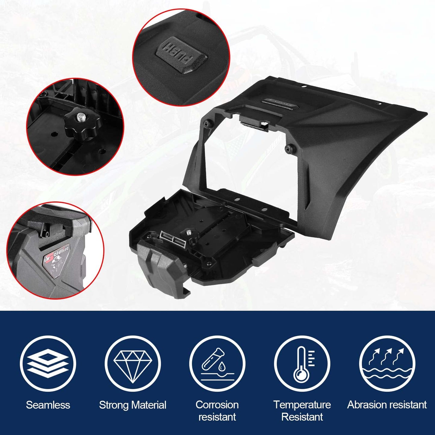 Hutexico Adjustable Electronic Device Tablet Phone Holder for KRX 1000, UTV GPS Tablet Mount for Kawasaki Teryx KRX 1000 2020-2023 Accessories HDPE