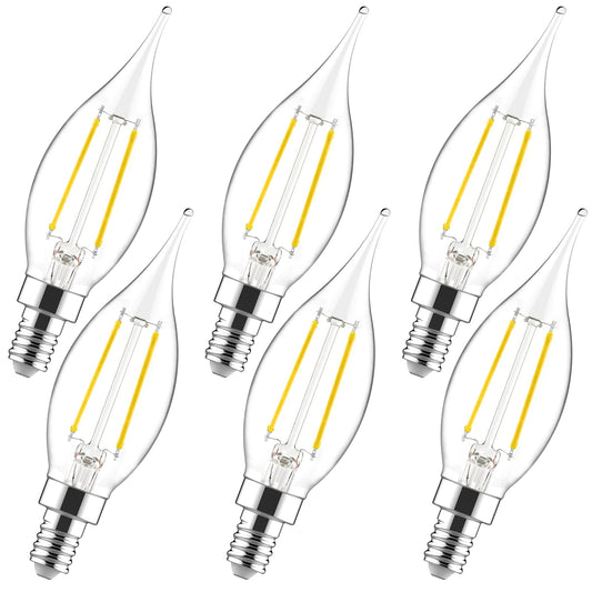 Sengled E12 Candelabra LED Bulbs Dimmable, 40W Equivalent CA10 Chandelier Light Bulbs, 5000K Daylight White Candle Bulbs for Chandeliers, Ceiling Fan