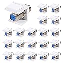 ATNSINC 20pcs Coax Keystone Jack, Nickel-Plated F-Type RG6 Coaxial Connector Female to Female for Wall Plate and Patch Panel