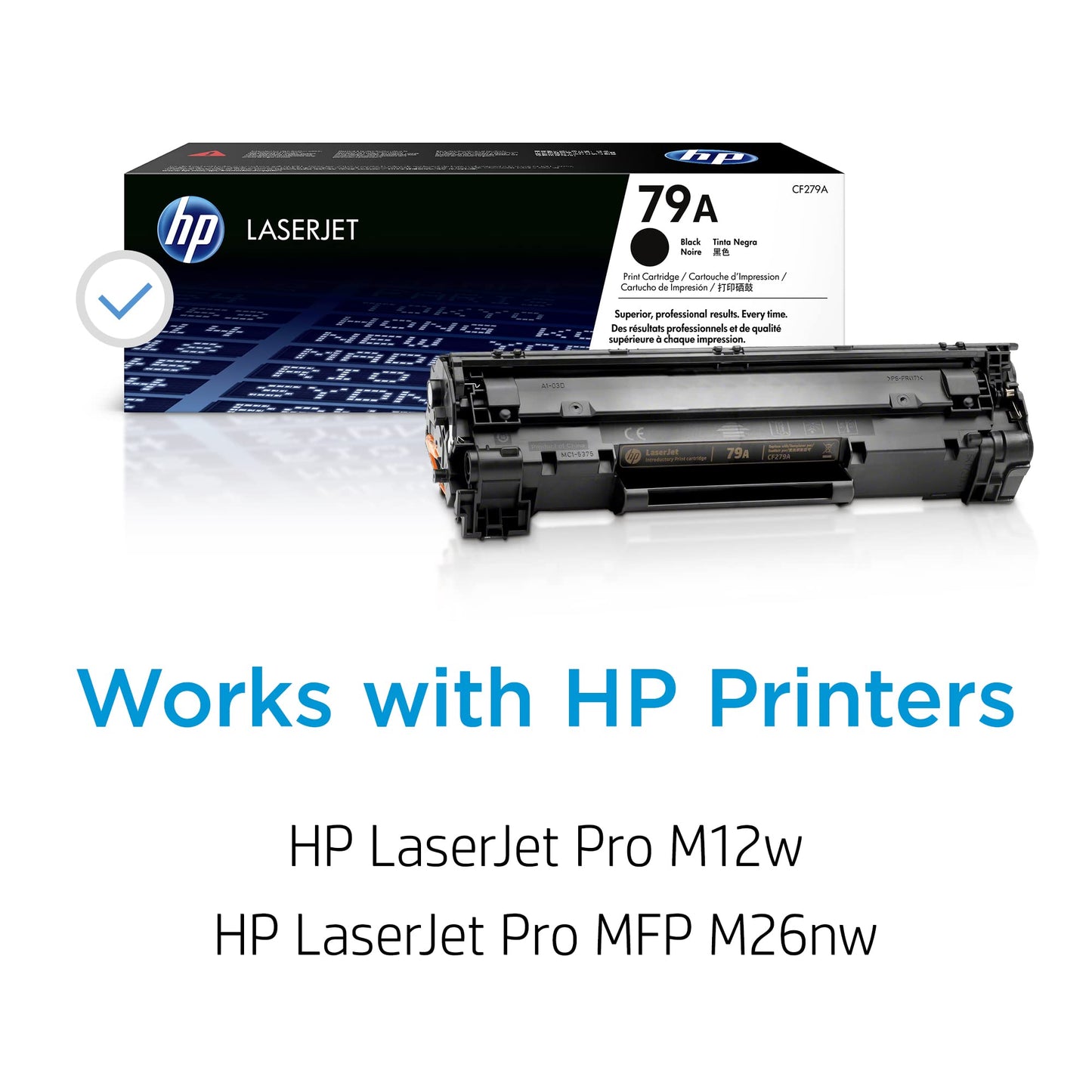 HP 79A Black Toner Cartridge | Works LaserJet Pro M12 Series, LaserJet Pro MFP M26 Series | CF279A