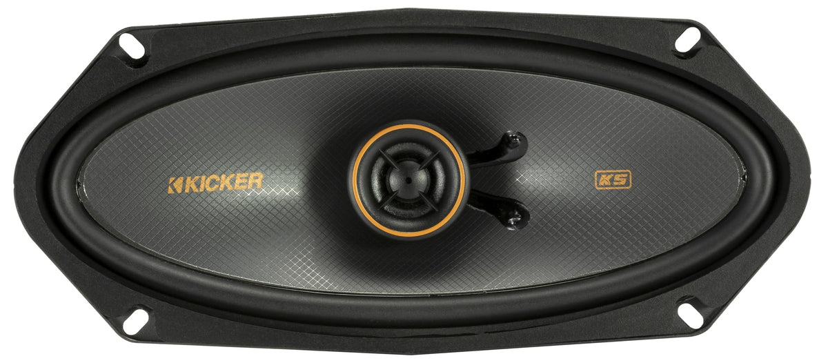 KICKER 51KSC41004 KS-Series 4x10 Coaxial Speakers with .5" tweeters, 4-Ohm, Pair