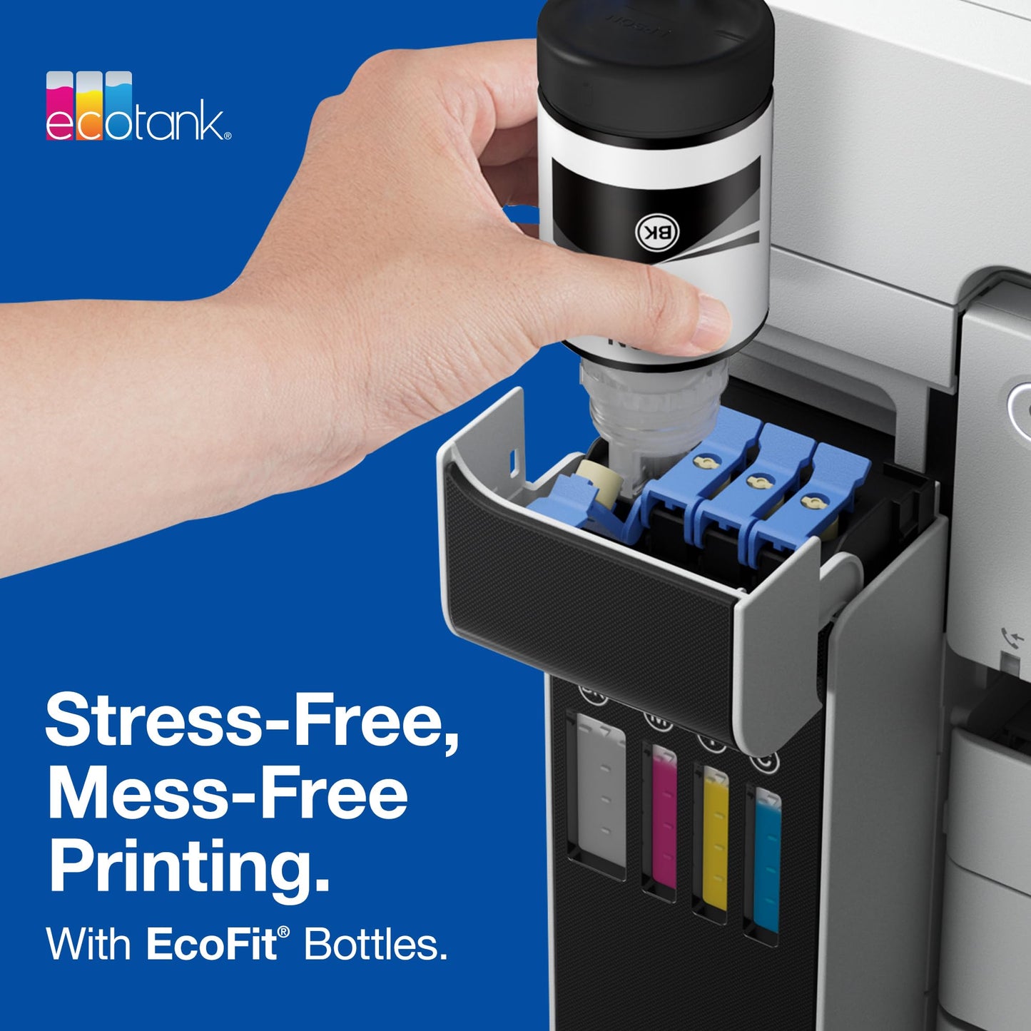 EPSON 542 EcoTank Pro Ink Ultra-high Capacity Bottle Color Combo Pack (T542520-S) Works with ET-5150, 5170,5180, 5800, 5850, 5880, 16600, 16650