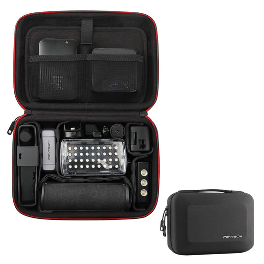 PGYTECH Camera Carrying Case Storage Box Handbag, Splashproof & Hardshell for OSMO Action 6/5 Pro/Pocket 3/Xtra Muse, Gopro 13/12, DJI FPV Battery