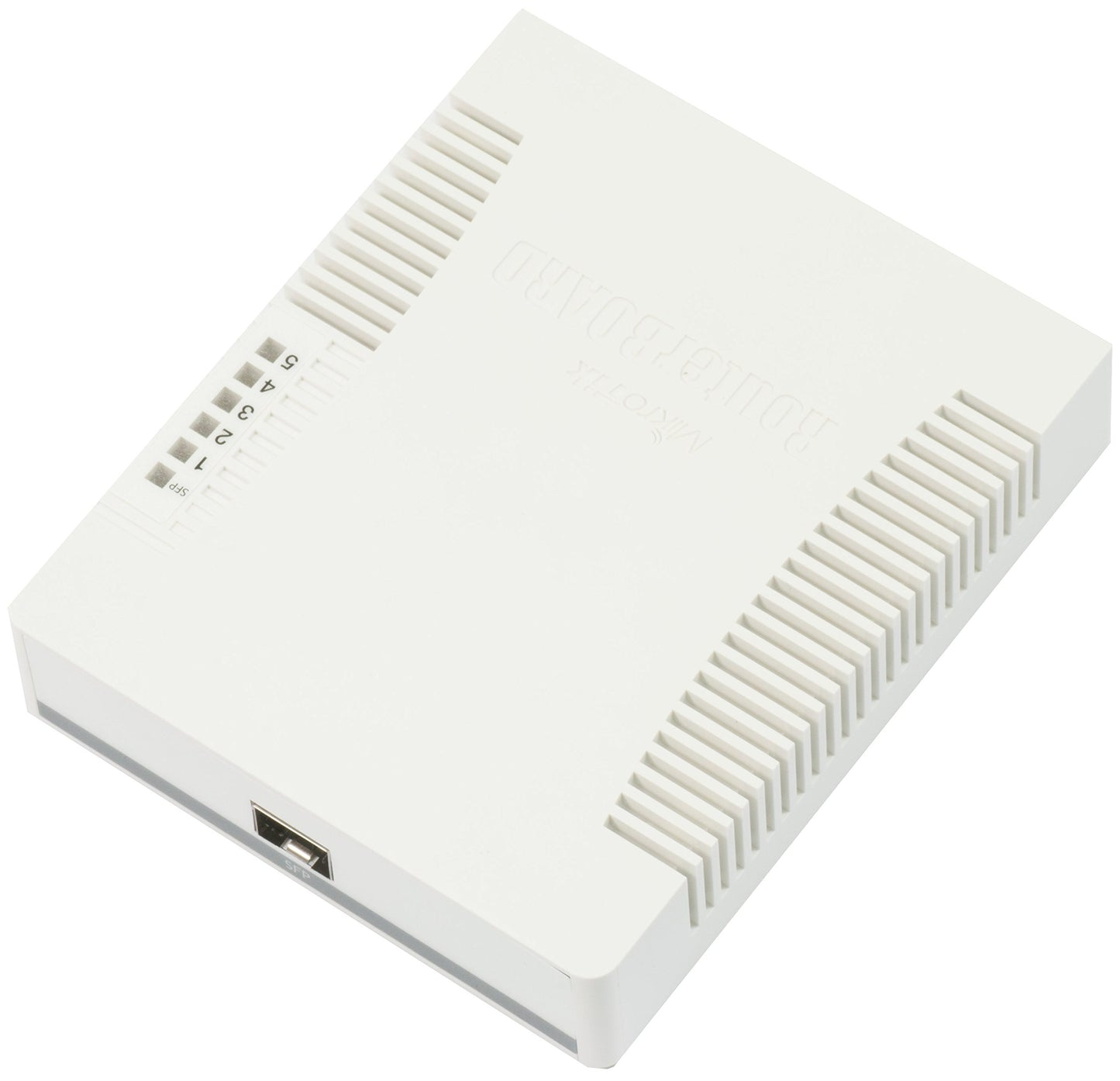 Mikrotik RB260GS (CSS106-5G-1S) small SOHO Switch 5x Gigabit Ethernet, one SFP cage powered by an Atheros Switch Chip, plastic case, SwOS (Original