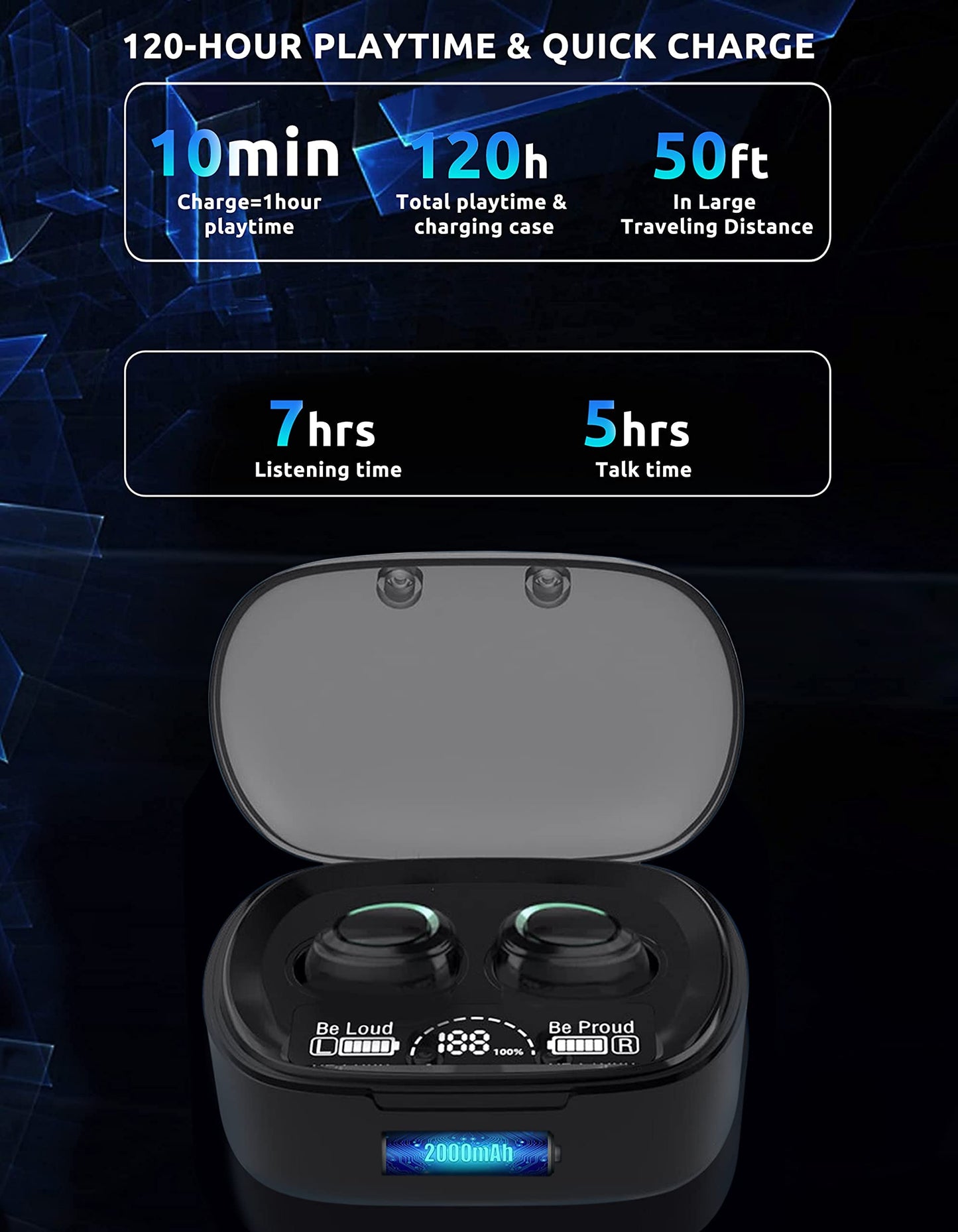 VOLT PLUS TECH Wireless V5.3 PRO Earbuds Compatible with Samsung Galaxy S20/FE/Ultra/S20+/5G/Fan Edition/Plus IPX3 Bluetooth Touch…