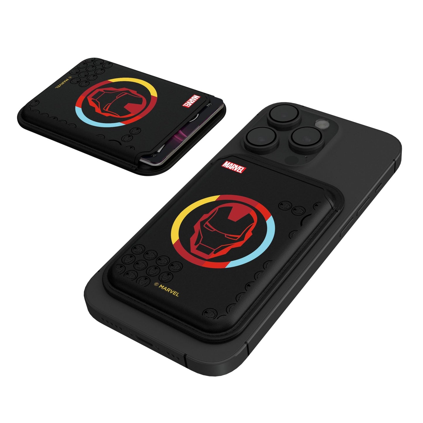 Keyscaper Marvel Avengers Iron Man Sigil Black Magnetic Credit Card Wallet