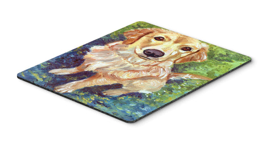 Caroline's Treasures 7428MP Golden Retriever Patience Mouse Pad, Hot Pad or Trivet for Home Office Gaming Working Computers Laptop Mouse Mat,Washable