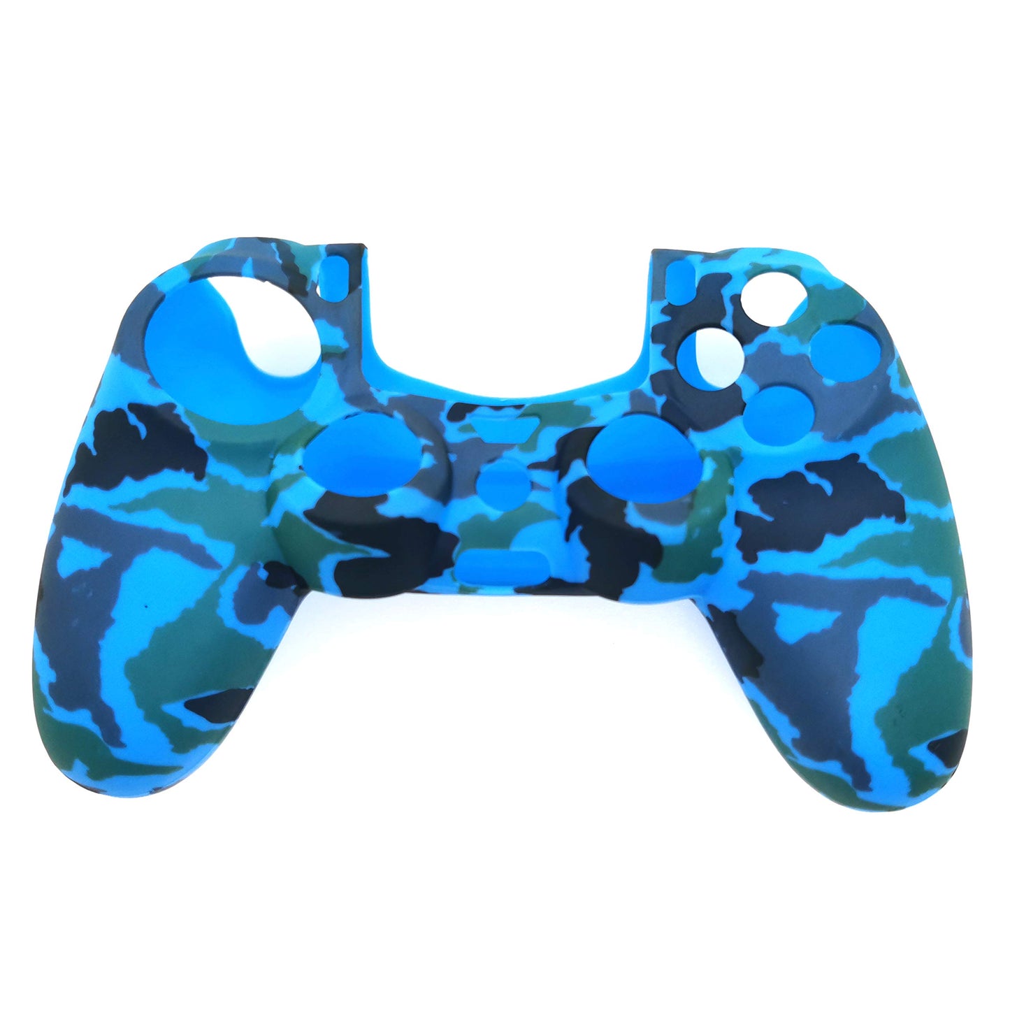 Silicone Skin Cover for Ps4 Controller (1pc Anti-Slip Case, 1 Pair L2 R2 Trigger Extender, 4pcs Thumb Grips,4pcs LED Light Bar Decal) Protector