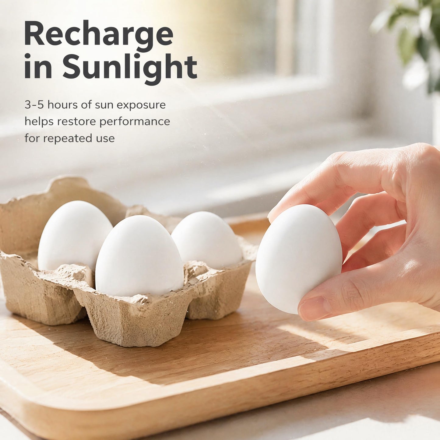 4 Pcs Egg-Shaped Diatomaceous Earth Fridge Odor Remover, Reusable Diatomite Fridge Deodorizer for Food Storage, Safe Refrigerator Odor Absorber