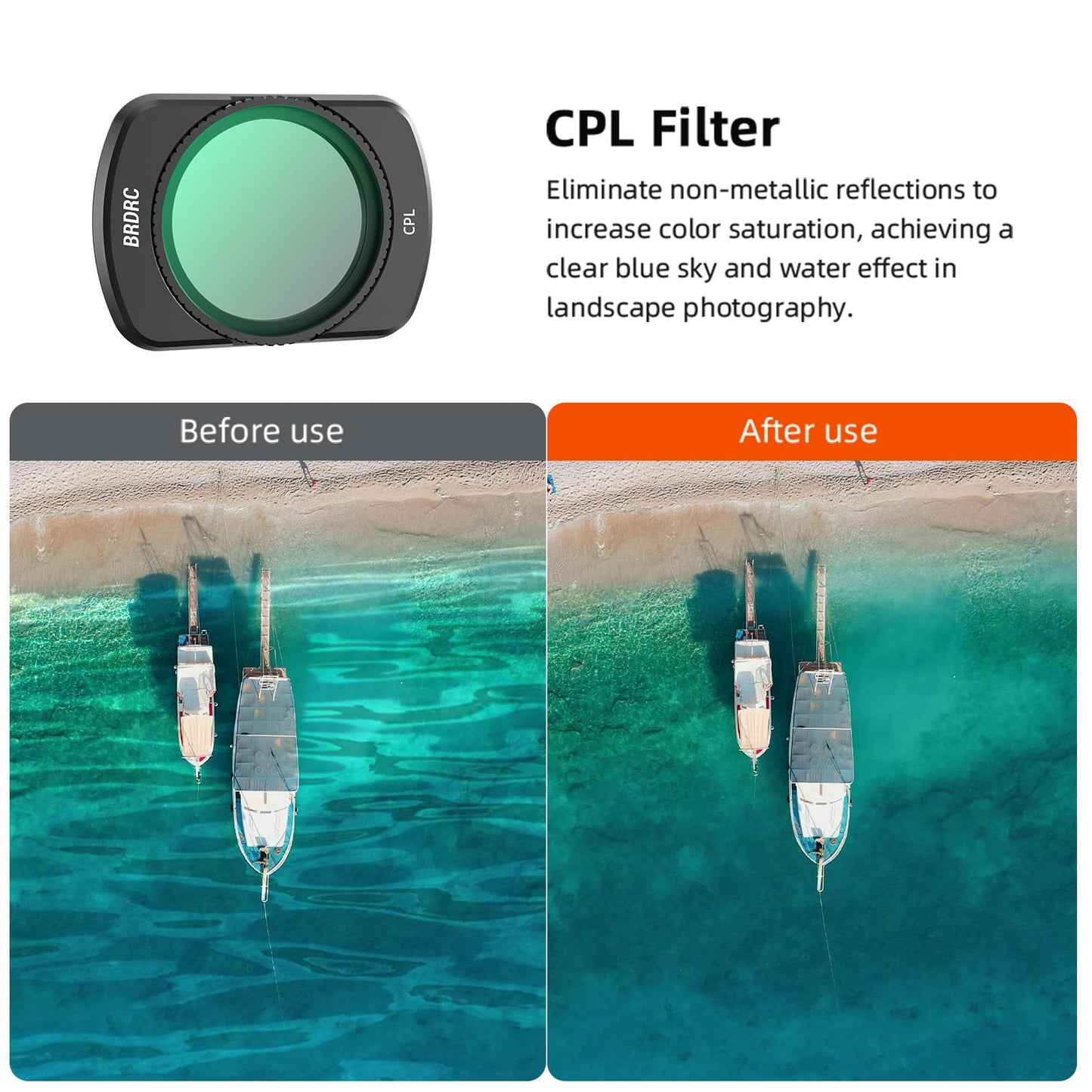 BRDRC Pocket 3 ND CPL Filters Set, 3 Pack - CPL + Black Mist Filter 1/4 + ND2-32 Magnetic Lens Filter for DJI Osmo Pocket 3 Creator Combo Camera