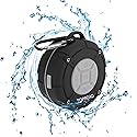 TOPROAD Portable Shower Speaker, IPX7 Waterproof Wireless Outdoor Speaker with HD Sound, 2 Suction Cups, Built-in Mic, Hands-Free Speakerphone