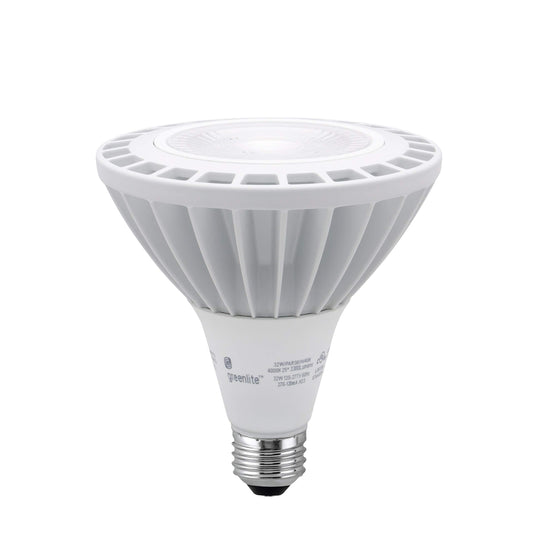 Greenlite 32W LED PAR38 Flood Light Bulb, 250W Equivalent, 3300 Lumens, 4000K Cool White, E26 Medium Base, 120V/277V (1 Pack)