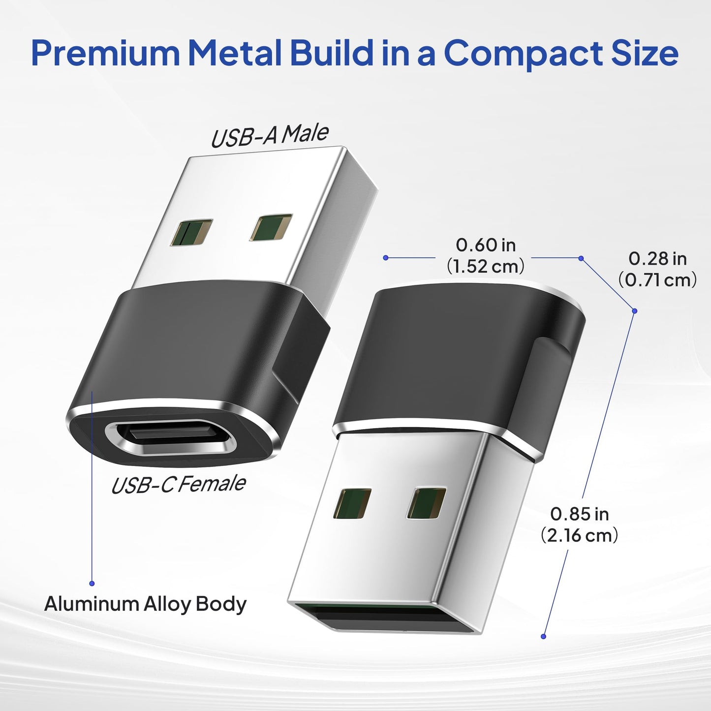 Elebase USB to USB C Adapter for iPhone 17 4Pack,USBC Female to A Male Car Charger Adapter,Type C Converter Apple 17e 16 Pro Max 15 14 Plus,iWatch