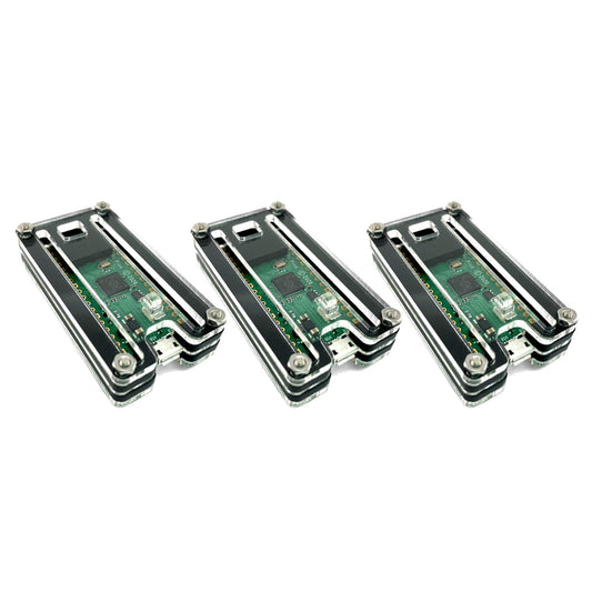 C4Labs Zebra Pico W Case - for The Raspberry Pi Pico W/Pico 2 / Pico 2W - Three Pack