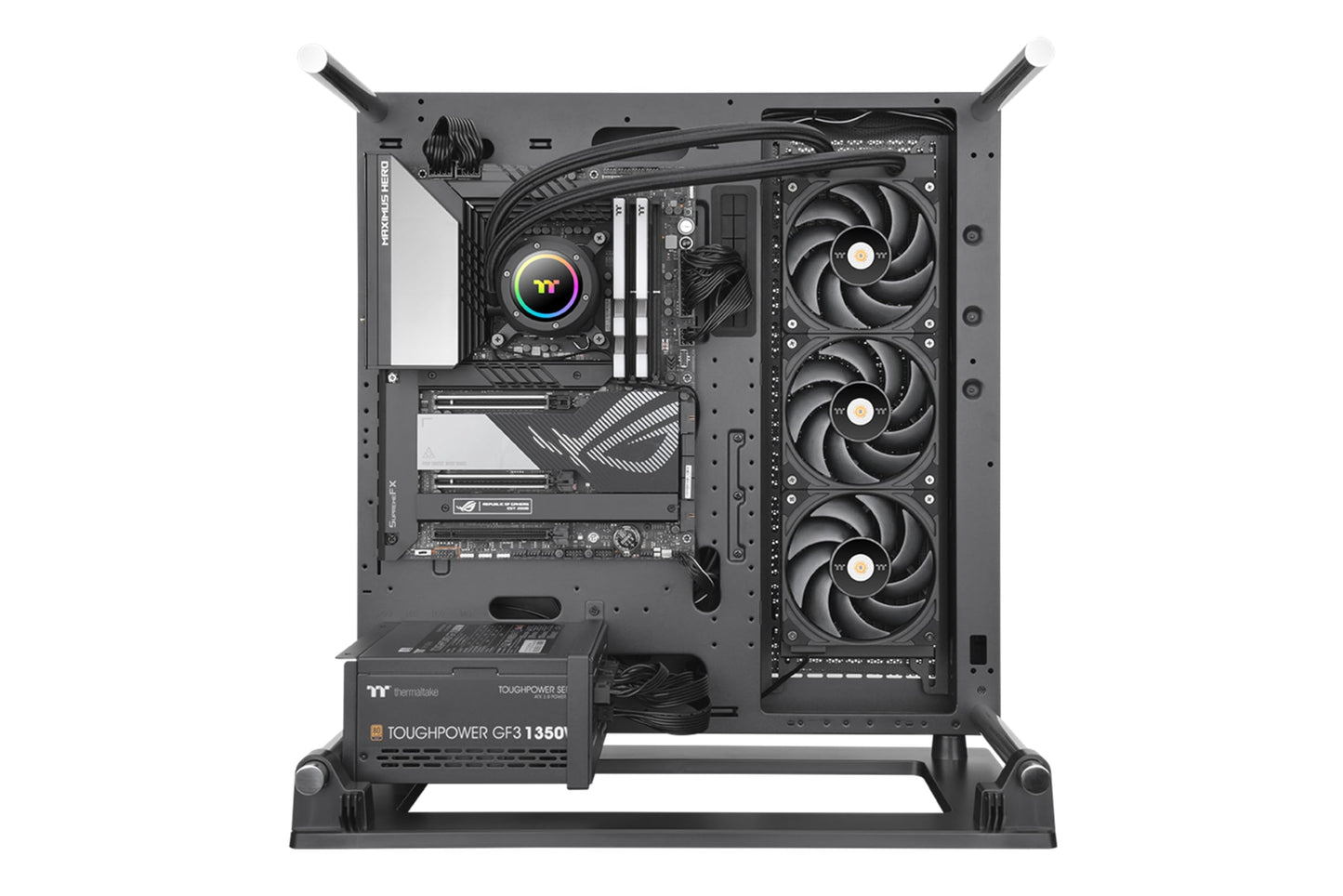 Thermaltake TOUGHLIQUID 360 EX Pro ARGB Sync All-in-One CPU Liquid Cooler/Fan 120 * 3/PWM 500~2000/Waterblocak MB Sync only/Black/CL-W400-PL12BL-A