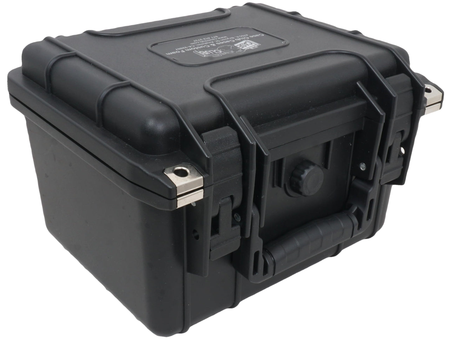 Case Club 14 External Hard Drive Case. Waterproof, Airtight, & Heavy Duty. Includes Pressure Relief Valve, Folding Handle, Padlock Holes, O-Ring Seal.