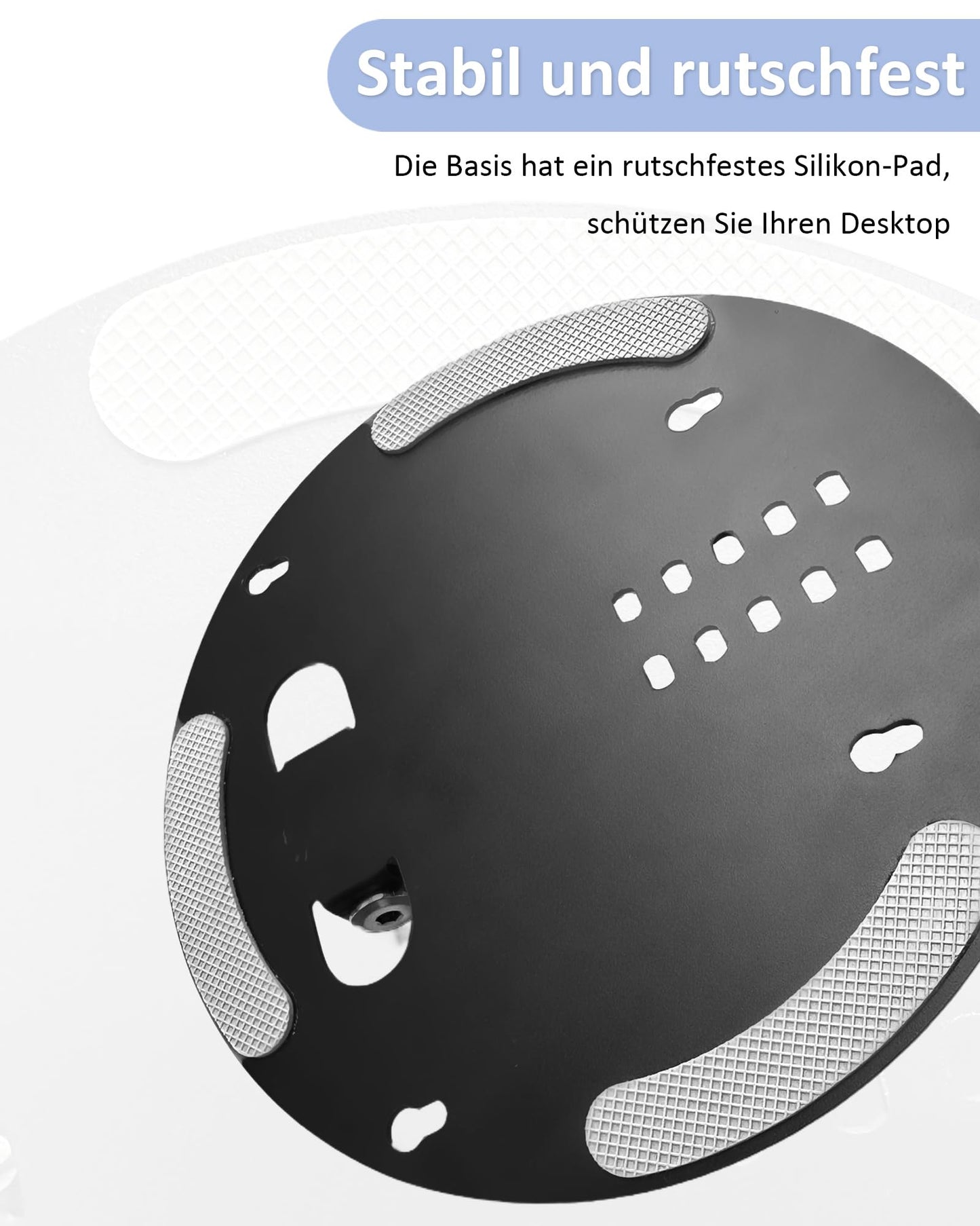 beautiebeam Projector Holder, Portable, Foldable, Multidirectional, Adjustable, 1/4 Inch Universal Screw, Maximum Load 2 kg, for Ceiling/Wall/Desk