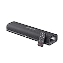 OXS Thunder Lite PC Gaming Soundbar, Sound Bars for TV with Virtual Surround Sound, 2 Full-Range Drivers, Bass Tube, Compact Design, HDMI/AUX/Optical