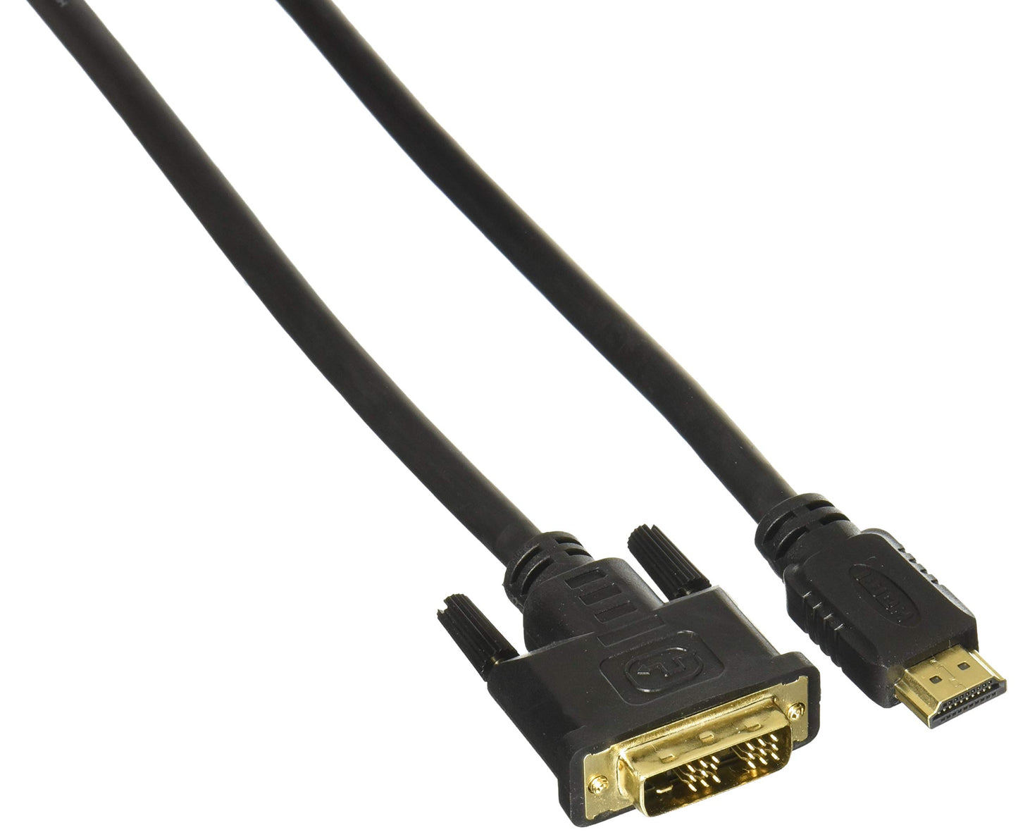 ROCSTORAGE Rocstor Premium HDMI to DVI-D Cable - M/- 6 Ft - 1 X DVI-D Male - 1 X Male HDMI - Gold-Plated Contacts - Black