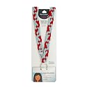 PomLanyard- Red/Perla