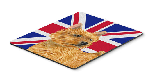 Caroline's Treasures SS4941MP Norwich Terrier with English Union Jack British Flag Mouse Pad, Hot Pad or Trivet for Home Office Gaming Working