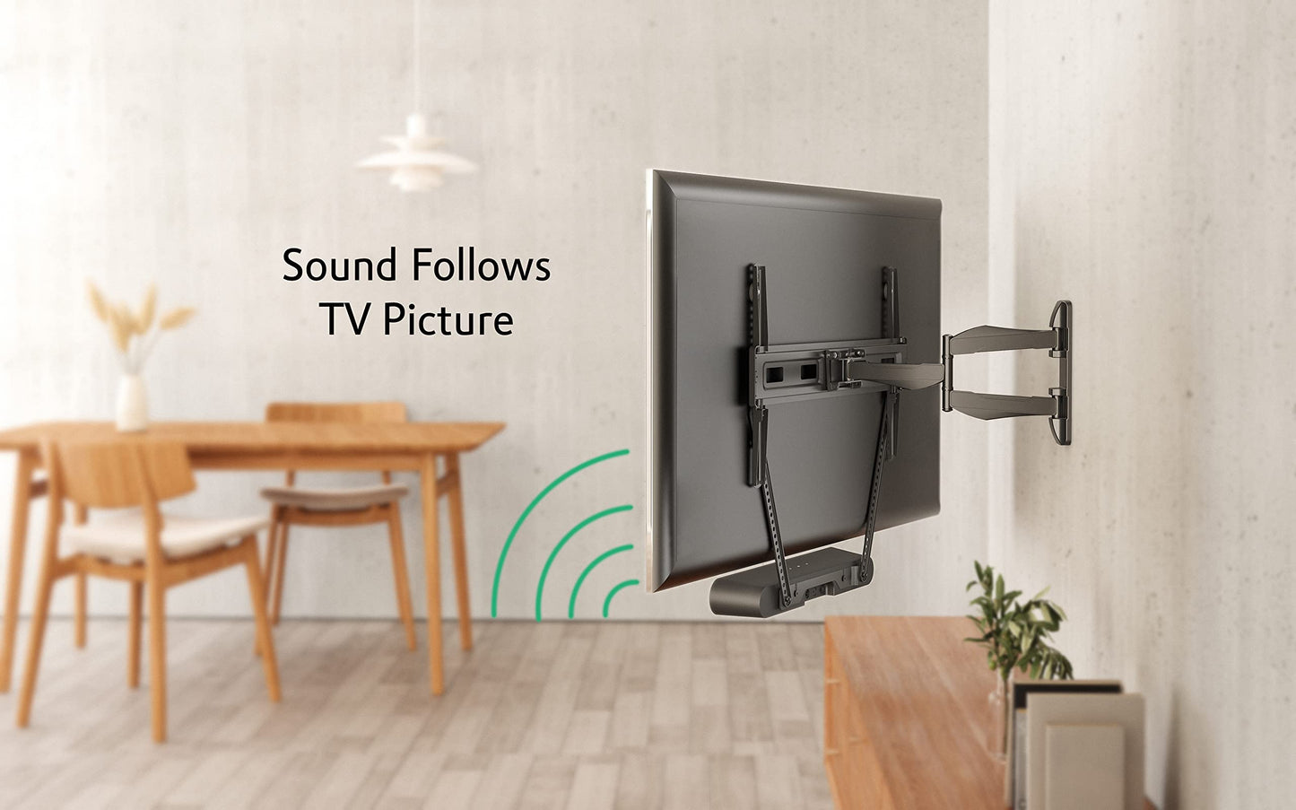 ynVISION.DESIGN TV Mount Bracket Compatible with Sonos Ray Soundbar - Mount Directly Underneath Existing tv (TV Wall Mount Not Included)