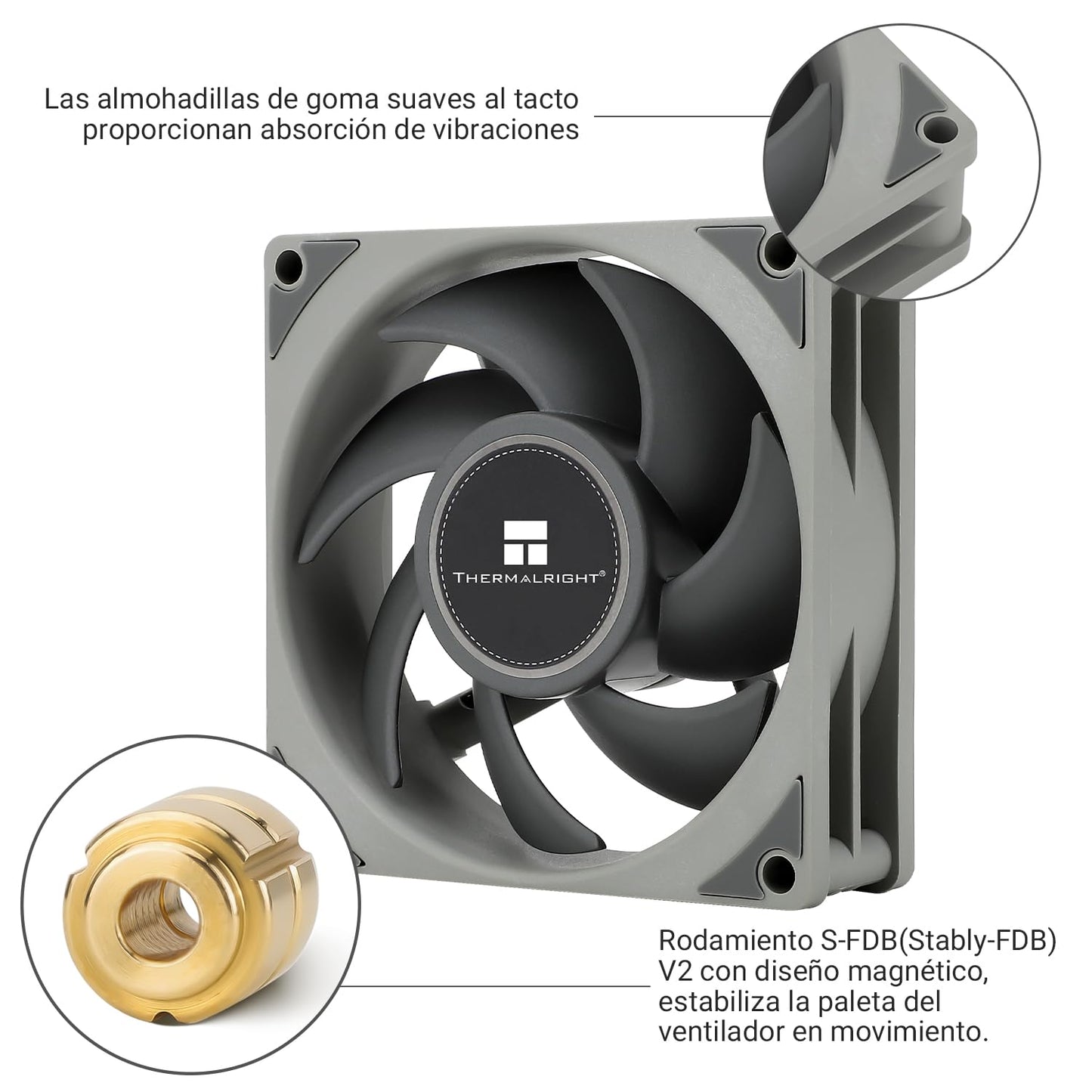 Thermalright TL-B8 CPU Fan PC Case Fan Quiet 4pin PWM Computer Fan, 8025 Specifications Silent Cooler Fan, 2200RPM Speed, Desktop CPU Cooling