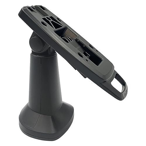 Discount Credit Card Supply ENS Tailwind Ingenico IPP 310/315/320/350 7" Latch and Lock Pole Mount Terminal Stand, Adhesive Installation, Black