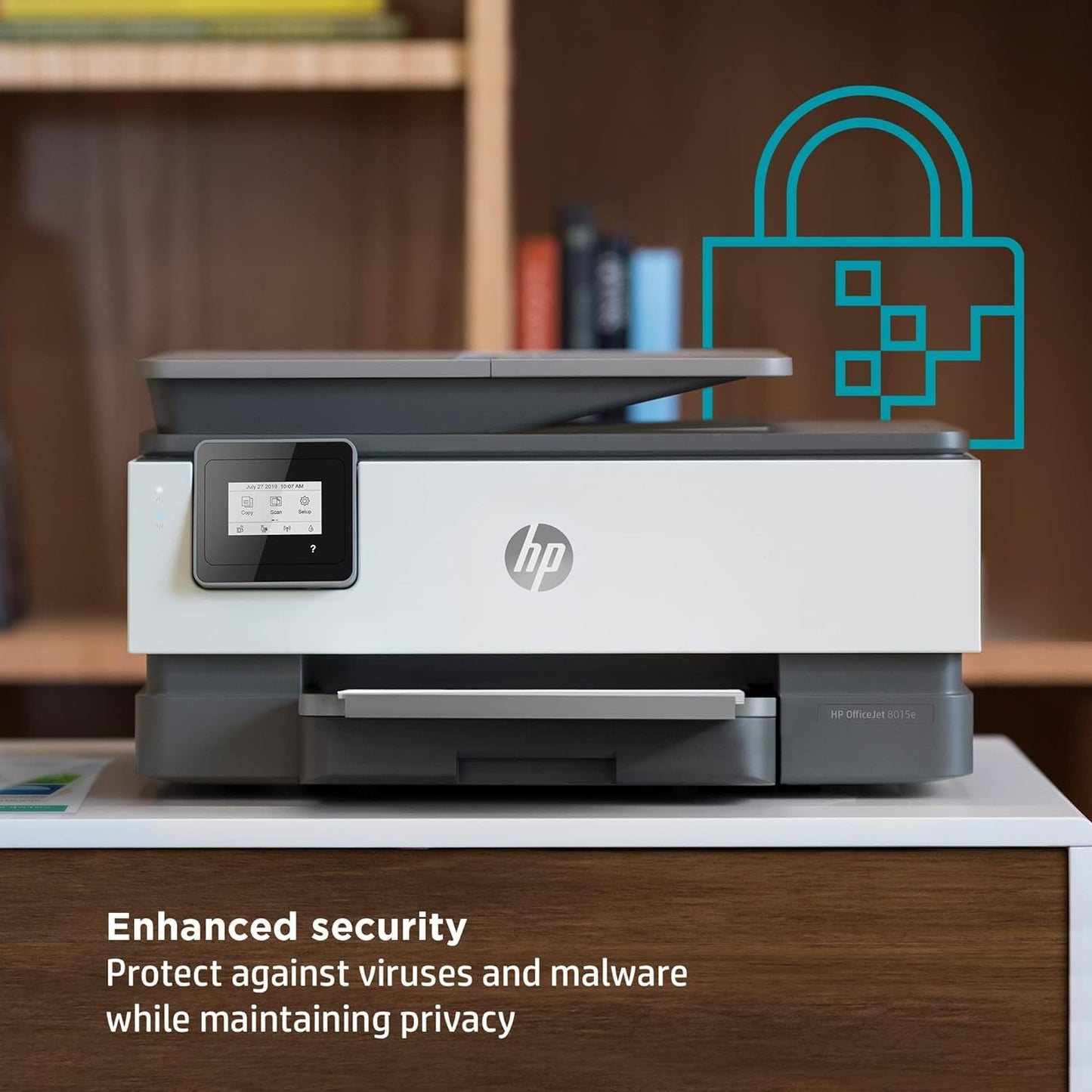 HP OfficeJet 8015e Wireless Color All-in-One Printer with 6 Months Free Ink (Renewed Premium)