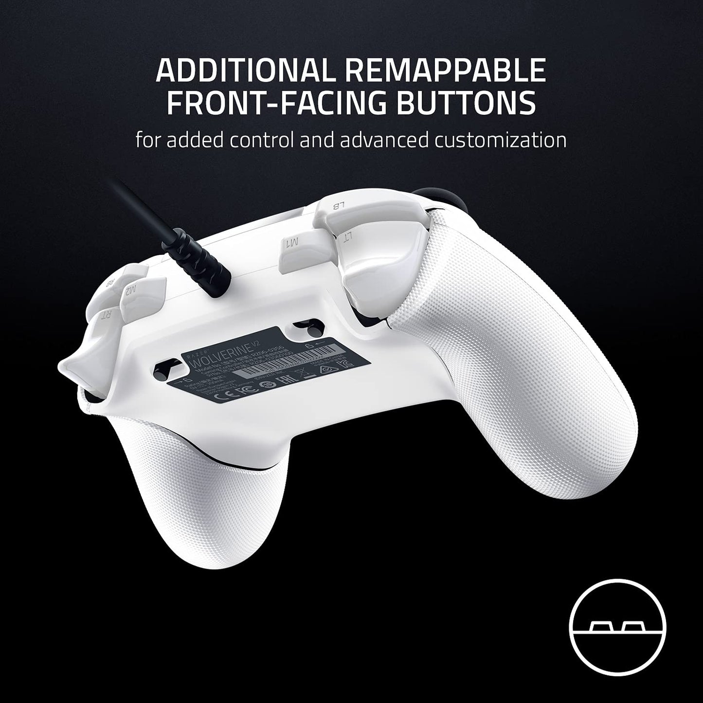 Razer Wolverine V2 Wired Gaming Controller for Xbox Series X|S, Xbox One, PC: Remappable Front-Facing Buttons - Mecha-Tactile Action Buttons and D-Pad
