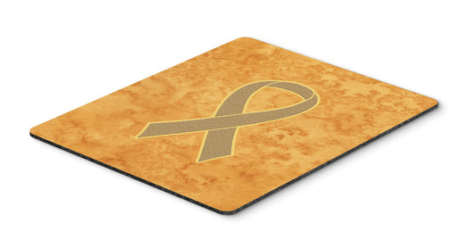 Caroline's Treasures AN1219MP Peach Ribbon for Uterine Cancer Awareness Mouse Pad, Hot Pad or Trivet for Home Office Gaming Working Computers Laptop