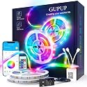 GUPUP LED Lights Strip 100 FT, LED Lights for Bedroom 100ft, RGB Rope Light for Room, Bluetooth APP Control,Color Changing Strip, Sync with Music,para
