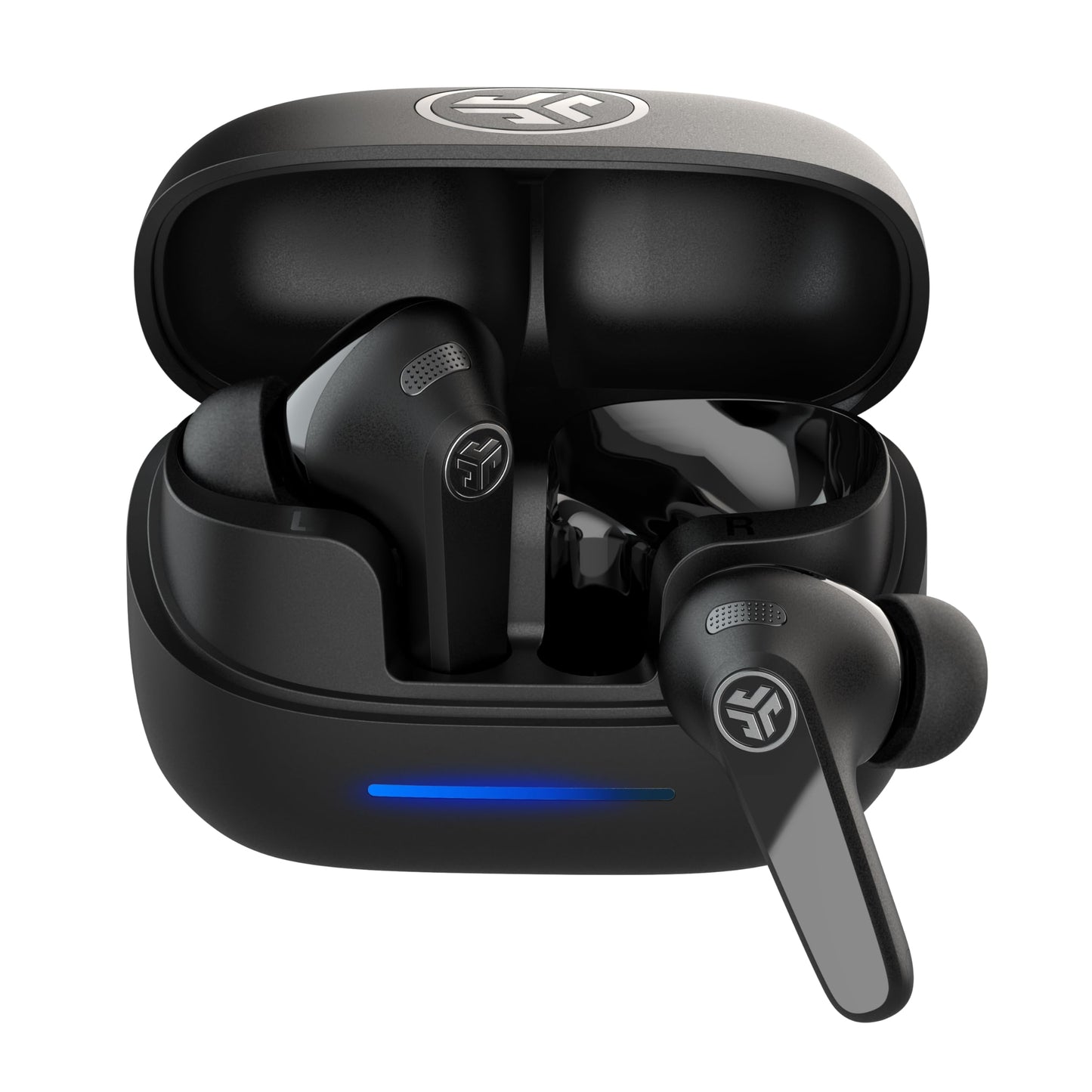 JLab JBuds Pods ANC True Wireless Bluetooth Earbuds, Hybrid Active Noise Canceling, 56+ Hours Playtime, Clear calls, Custom Sound via App, Wireless…