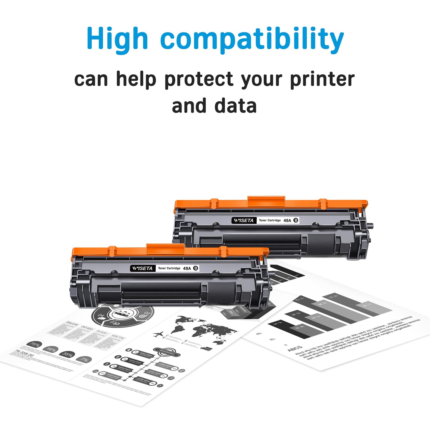 48A CF248A M15w Toner - Compatible Toner Cartridge Replacement for HP 48A CF248A Compatible with LaserJet Pro M15w Toner LaserJet Pro M29w M30w M31w