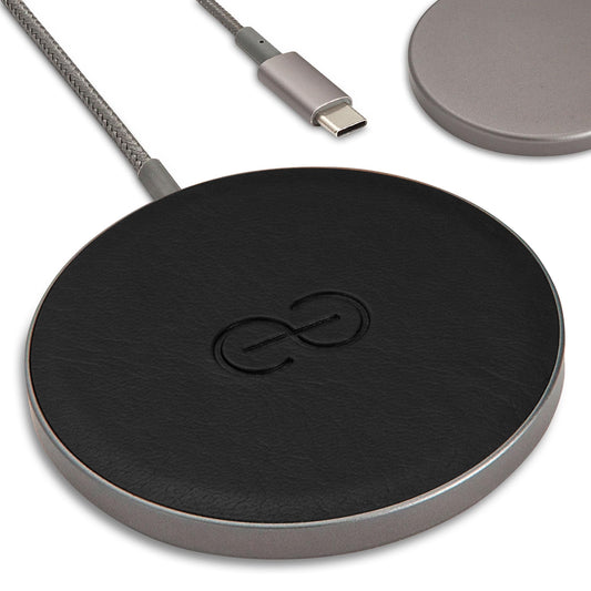 Dreem Empower Magnetic Wireless Charger Pad - Compatible with MagSafe for iPhone 17/16/15/14/13/12 & Qi-Certified Devices - Premium Vegan Leather