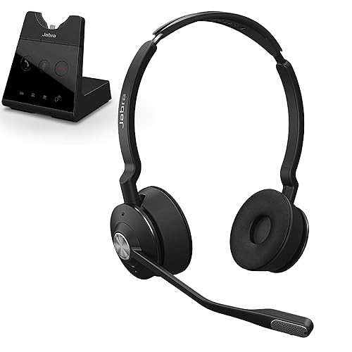 Jabra Engage 65 Wireless Headset, Stereo - Telephone Headset with Industry-Leading Wireless Performance, Advanced Noise-Cancelling Microphone, All…