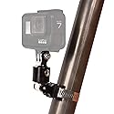 Joes Racing Products Camera Mount Clamp, Clamp-On, Adjustable, Go Pro Camera, Aluminum, Black Anodize, Each, 60200
