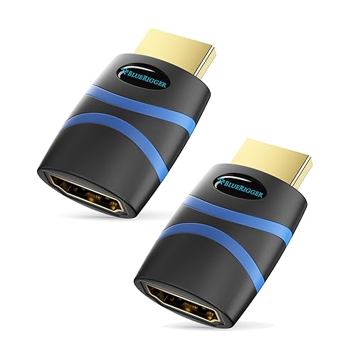 BlueRigger HDMI CEC Less Adapter (4K UHD, ARC, Ethernet, Male to Female CEC Blocker) - Compatible with HDTV, TV Stick, Chromecast, Nintendo Switch